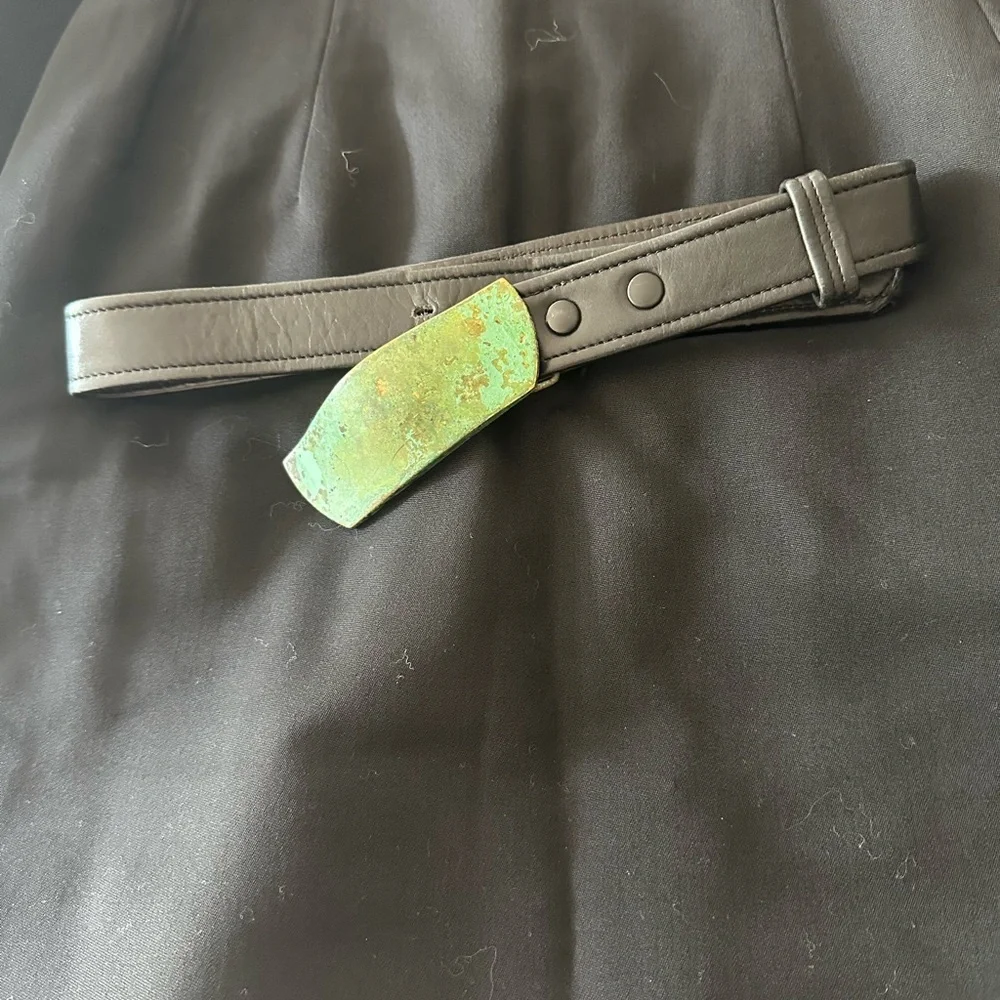 Vintage Robert Lee Morris RLM Turquoise Belt Buckle